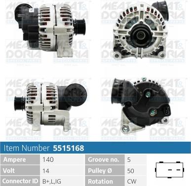 Meat & Doria 5515168 - Генератор autospares.lv