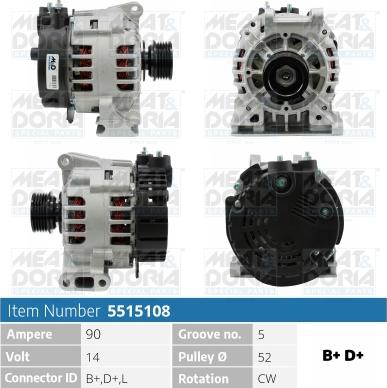 Meat & Doria 5515108 - Генератор autospares.lv