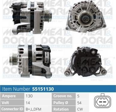 Meat & Doria 55151130 - Генератор autospares.lv