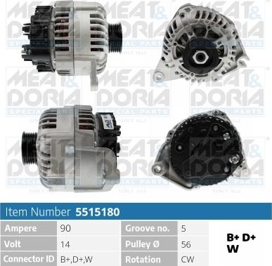 Meat & Doria 5515180 - Генератор autospares.lv