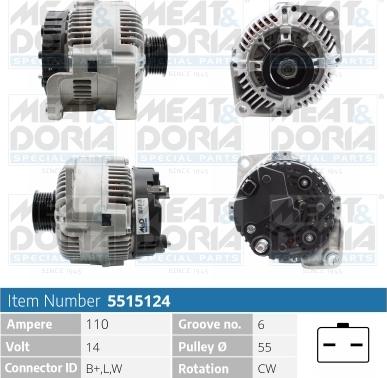 Meat & Doria 5515124 - Генератор autospares.lv