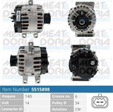 Meat & Doria 5515898 - Генератор autospares.lv