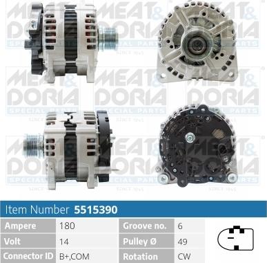 Meat & Doria 5515390 - Генератор autospares.lv