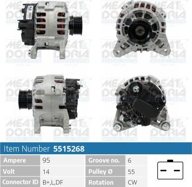 Meat & Doria 5515268 - Генератор autospares.lv