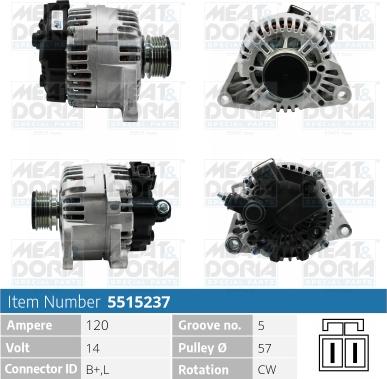 Meat & Doria 5515237 - Генератор autospares.lv