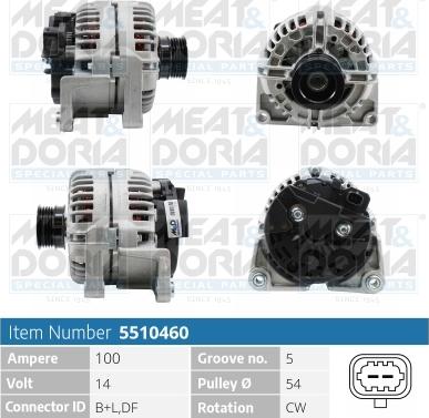 Meat & Doria 5510460 - Генератор autospares.lv