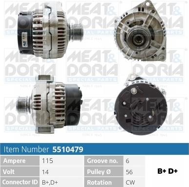 Meat & Doria 5510479 - Генератор autospares.lv