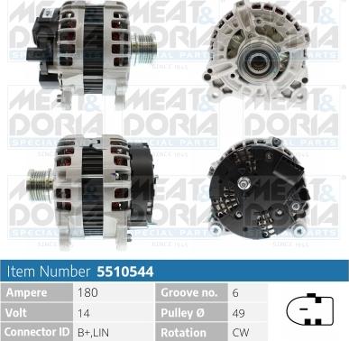 Meat & Doria 5510544 - Генератор autospares.lv