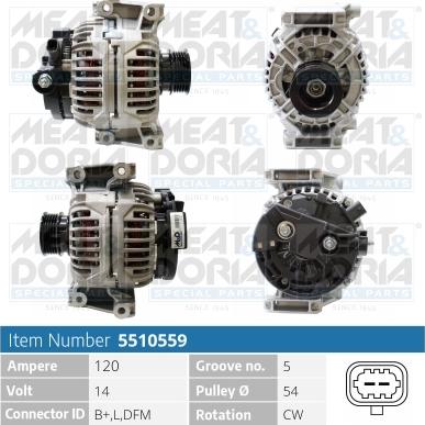 Meat & Doria 5510559 - Генератор autospares.lv