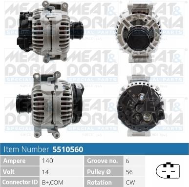 Meat & Doria 5510560 - Генератор autospares.lv