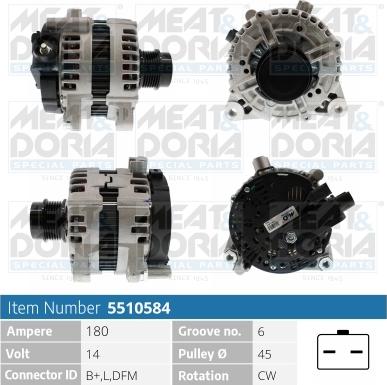 Meat & Doria 5510584 - Генератор autospares.lv