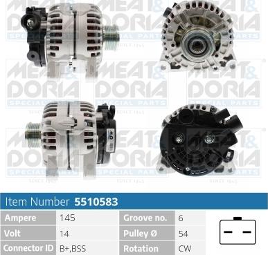 Meat & Doria 5510583 - Генератор autospares.lv