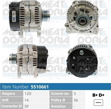 Meat & Doria 5510661 - Генератор autospares.lv