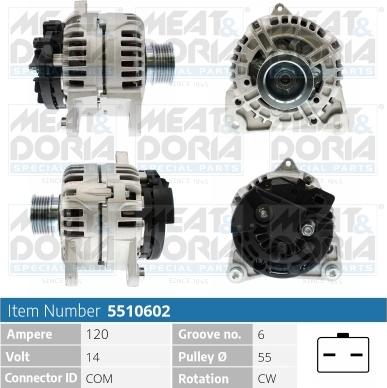 Meat & Doria 5510602 - Генератор autospares.lv