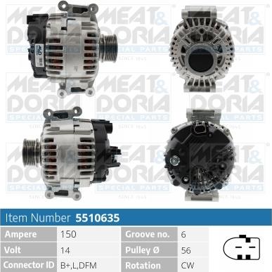 Meat & Doria 5510635 - Генератор autospares.lv