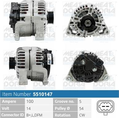 Meat & Doria 5510147 - Генератор autospares.lv