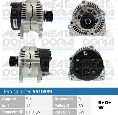 Meat & Doria 5510889 - Генератор autospares.lv