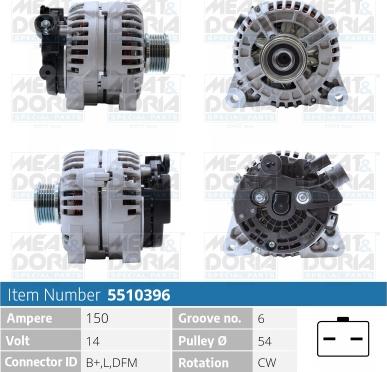 Meat & Doria 5510396 - Генератор autospares.lv