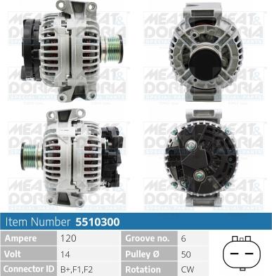 Meat & Doria 5510300 - Генератор autospares.lv