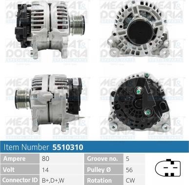 Meat & Doria 5510310 - Генератор autospares.lv