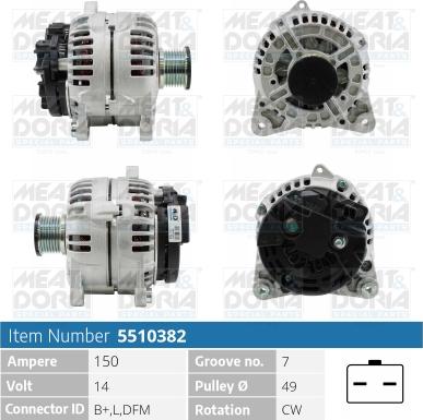 Meat & Doria 5510382 - Генератор autospares.lv