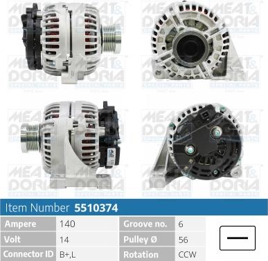 Meat & Doria 5510374 - Генератор autospares.lv