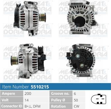 Meat & Doria 5510215 - Генератор autospares.lv