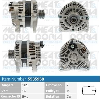 Meat & Doria 5535958 - Генератор autospares.lv