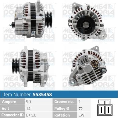 Meat & Doria 5535458 - Генератор autospares.lv