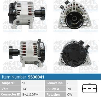 Meat & Doria 5530041 - Генератор autospares.lv