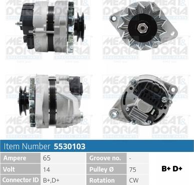 Meat & Doria 5530103 - Генератор autospares.lv