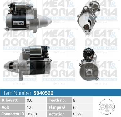 Meat & Doria 5040566 - Стартер autospares.lv