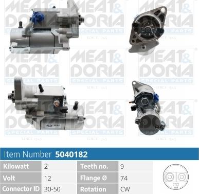 Meat & Doria 5040182 - Стартер autospares.lv