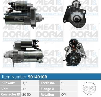 Meat & Doria 5014010R - Стартер autospares.lv