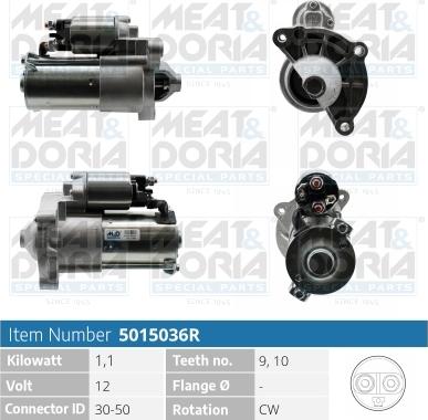 Meat & Doria 5015036R - Стартер autospares.lv