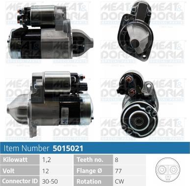 Meat & Doria 5015021 - Стартер autospares.lv