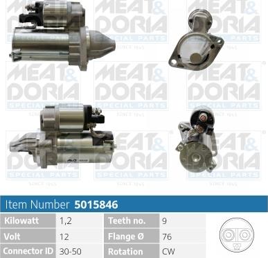 Meat & Doria 5015846 - Стартер autospares.lv