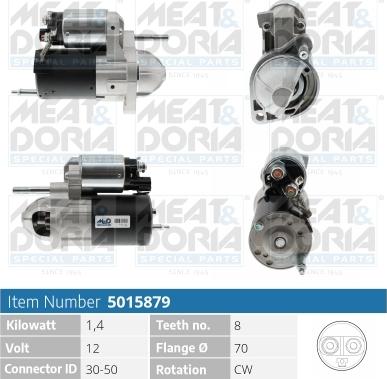 Meat & Doria 5015879 - Стартер autospares.lv