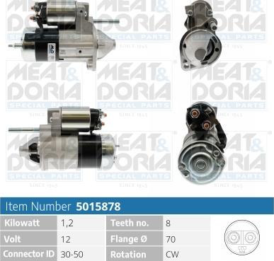 Meat & Doria 5015878 - Стартер autospares.lv