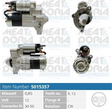 Meat & Doria 5015357 - Стартер autospares.lv