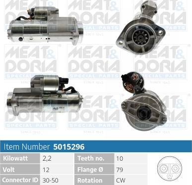 Meat & Doria 5015296 - Стартер autospares.lv