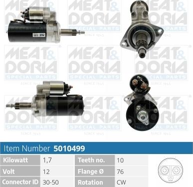 Meat & Doria 5010499 - Стартер autospares.lv