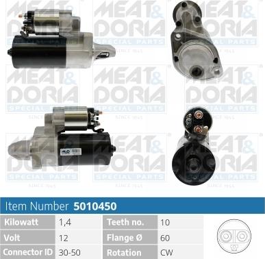 Meat & Doria 5010450 - Стартер autospares.lv