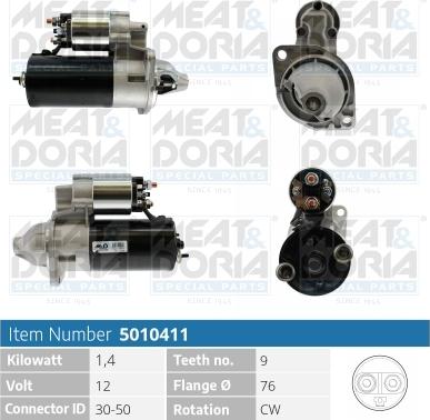 Meat & Doria 5010411 - Стартер autospares.lv