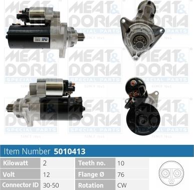 Meat & Doria 5010413 - Стартер autospares.lv