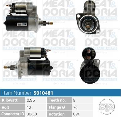 Meat & Doria 5010481 - Стартер autospares.lv