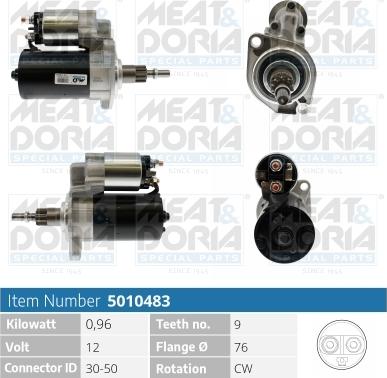 Meat & Doria 5010483 - Стартер autospares.lv