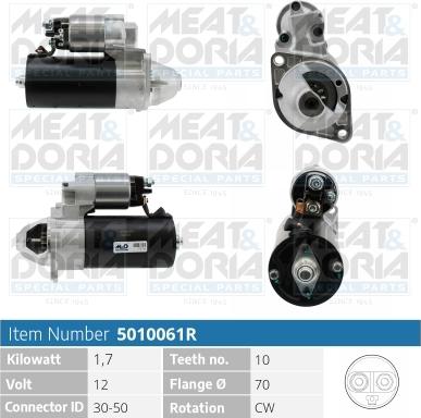 Meat & Doria 5010061R - Стартер autospares.lv