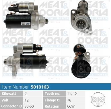 Meat & Doria 5010163 - Стартер autospares.lv