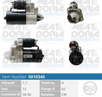 Meat & Doria 5010345 - Стартер autospares.lv